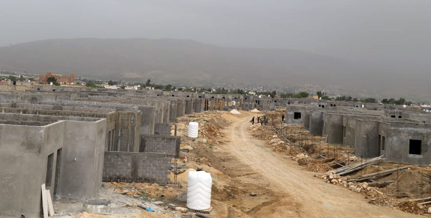 Royal Hashemite Court Chief Yousef Issawi checked on the status of a housing project in Balqa Governorate, on Saturday while inaugurating various projects (Petra photo)