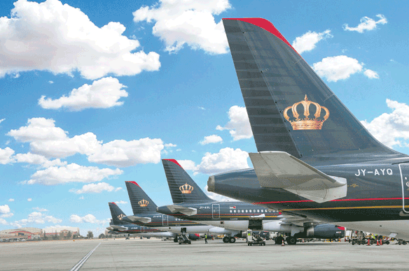 The auditor of the Royal Jordanian company disclosed on the website of the Amman Stock Exchange that the airline’s accumulated losses amounted to approximately JD400 million by December 31, 2022, which exceeds its capital (Photo courtesy of RJ)