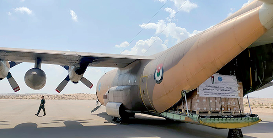The Jordan Hashemite Charity Organisation says on Thursday that  Jordan has sent around 5,100 tonnes of aid to the Palestinians in the Gaza Strip since October (JT file  photo)
