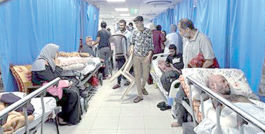 The doctor Mohammad Amro was volunteering in a main hospital in war torn Gaza and said, ‘the situation there is catastrophic (AFP photo)
