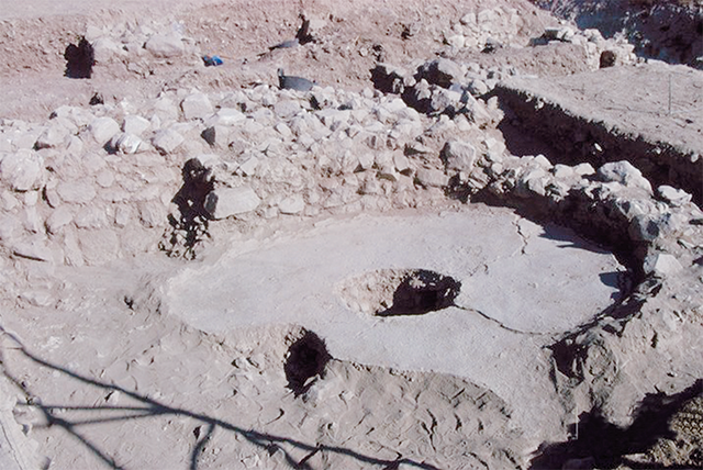 A circular shrine at Ain Ghazal in north-eastern Amman (Photo courtesy of ACOR)