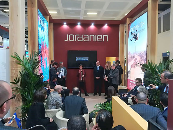 The Jordan Tourism Board, in partnership with Universes in Universe-Worlds of Art, has launched 'Art Destination Jordan', a website that gives a glimpse art scene in Jordan, on the first day of ITB Berlin (Photo courtesy of JTB)