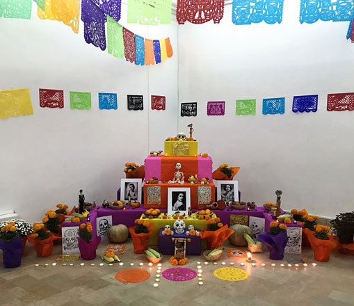 The Mexican embassy in Amman celebrated its third ‘Day of the Dead’ on Wednesday at the Cervantes Institute (Photo courtesy of the Mexican embassy Facebook page)