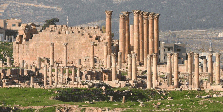 A view of archaeological ruins in Jerash, some 48km north of Amman  (JT File Photo)