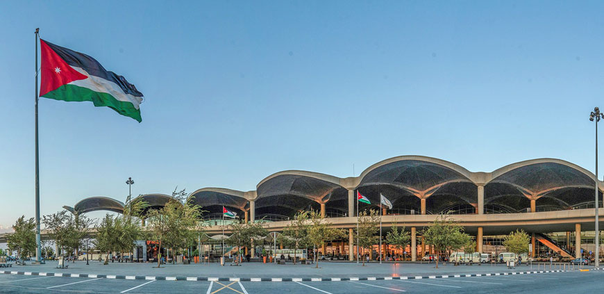 In this undated photo, Queen Alia International Airport (QAIA) can be seen. According to a statement by Airport International Group, the number of flights passing through QAIA rose 6.9 per cent in January (Photo courtesy of Queen Alia International Airport)