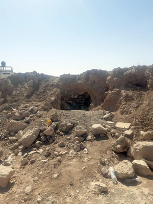 Tell Al Rumayth, a fortified settlement from Iron Age, near Ramtha, in Irbid Governorate (Photo by Saeb Rawashdeh)