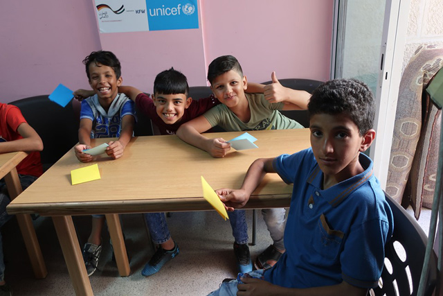   UNICEF’s Hajati programme is in need of funding for its 10,000 beneficiaries to attend school from March 2020  (Photo courtesy of UNICEF Jordan Facebook page)