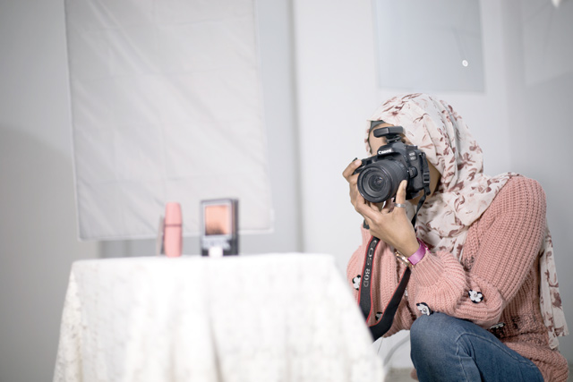 Shadia Shatti passion for photography got a boost from one of the initiatives of Madad Project run by the Business Development Centre (Photo courtesy of the BDC)