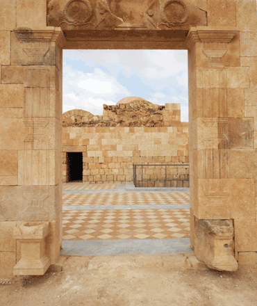Hammam as Sarrah represents the example of Umayyad architectural jewel from the early Islamic period (Photo courtesy of Ignacio Arce)