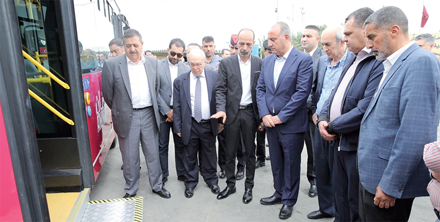 Amman Mayor, Yousef Shawarbeh, announced on Saturday that the trial operation of the Amman-Zarqa Bus Rapid Transit system will start on May 15 (Petra photo)
