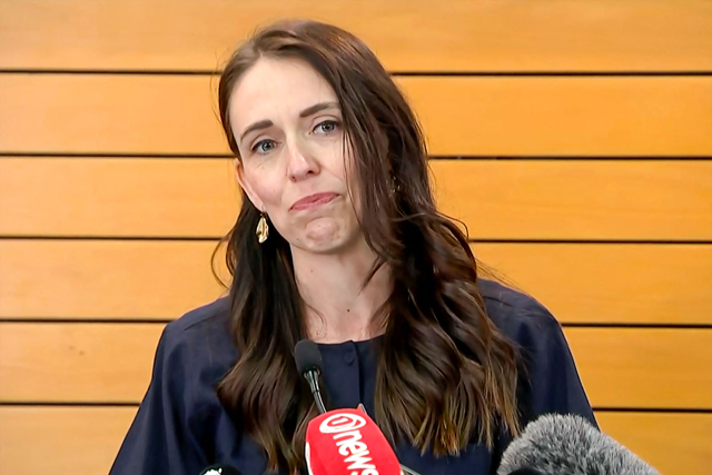 This video grab from TVNZ via AFPTV taken on Thursday shows New Zealand's Prime Minister Jacinda Ardern announcing she will resign from her post next month, in Wellington (AFP photo)
