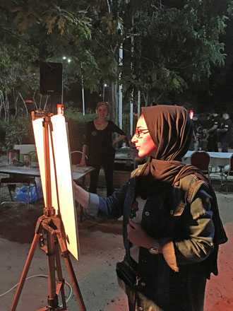 'Night at the Park' offered a set of activities for Ammanis after Iftar, such as storytelling,  a literature corner, an art section, musical performances and other entertaining family activities at The Jordan National Gallery of Fine Arts Park in Jabal Luweibdeh  (Photo by Muath Freij)