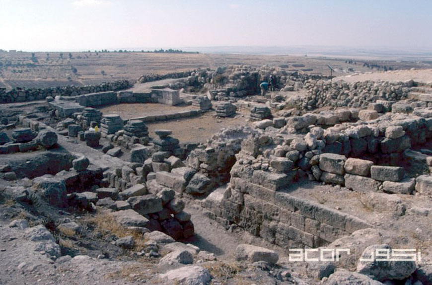 Remains of the North Church in Tell Hisban, in the Madaba plains (Photo courtesy of ACOR)
