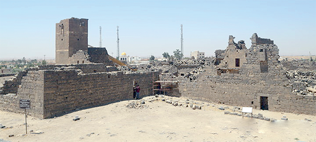  A barracks at Umm Al Jamal, a site located near Mafraq that has a history of occupation from the Nabataean period (Photo courtesy of ACOR)