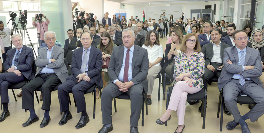 Princess Rym Ali attends the launch of the Media Literacy Academy, organised by the Jordan Media Institute on Saturday (Petra photo)