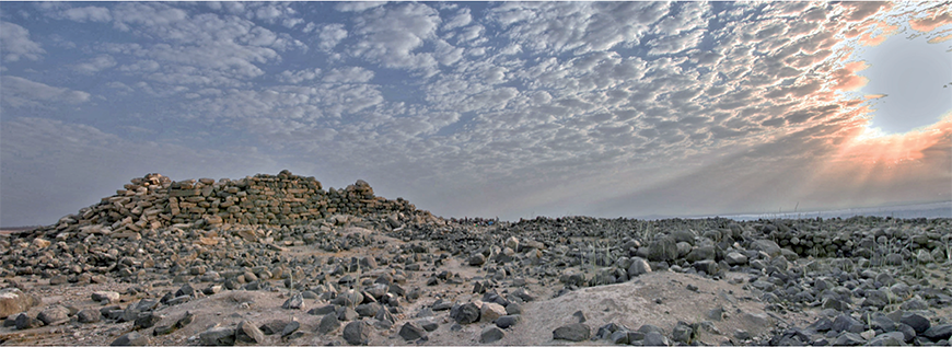 The remains of Qasr in Balua (Courtesy of Friedbert Ninow, Balua Regional Archaeological Project)