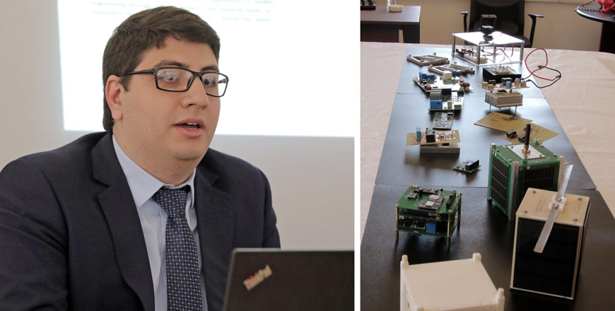 24-year-old Zeid Kawar is part of the young Jordanians' team that developed the first Jordanian CubeSat (Photos by Osama Aqarbeh)