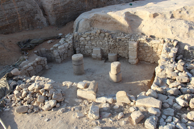 One of two mosques found in Beidha, near Petra, can be seen  in 2017 (Photo courtesy by Micaela Sinibaldi)