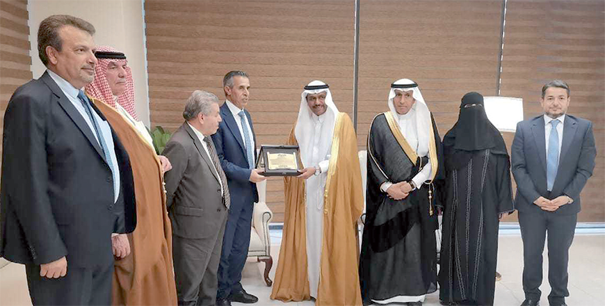 A delegation from the Lower House Jordanian-Saudi Friendship Committee, led by MP Dhiyab Masaeed, visits Saudi Arabia with the aim of strengthening bilateral relations on Thursday (Petra photo)