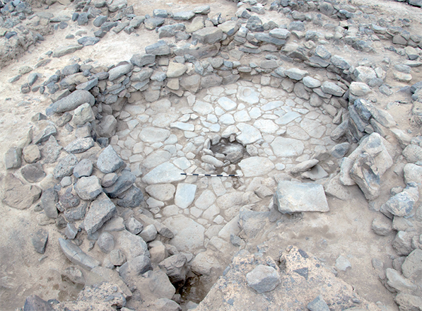 Final Natufian/early PPNA building at Shubayqa 6 (Photo courtesy of University of Copenhagen)