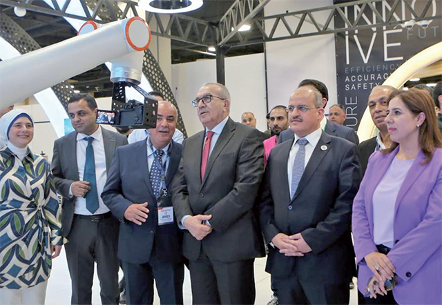 Deputising for Prime Minister Bisher Khasawneh, Public Works and Housing Minister Maher Abul Samen on Monday evening inaugurates the 19th Jordan International Machinery, Energy and Electricity Exhibition (Petra photo)