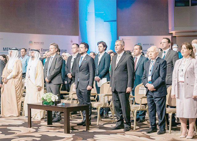 HRH Crown Prince Hussein attends the opening of the MENA-Europe Future Energy Dialogue at the Dead Sea on Wednesday  (Photo courtesy of Royal Court)