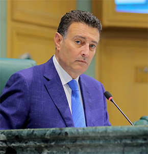 Lower House Speaker Ahmad Safadi during a House session on Thursday (Petra photo)