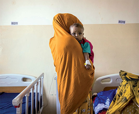 Banadir Maternity and Children Hospital has become ground zero for the starvation crisis sweeping across Somalia  (AFP photo)