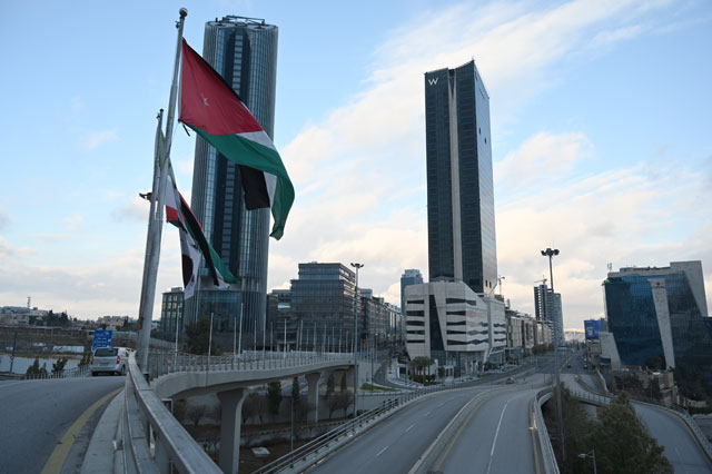 A comprehensive curfew, aimed to curb a surge in local coronavirus infections, will come into force in Amman and Zarqa governorates from 11pm on Thursday until 11pm on Friday (Photo by Amjad Ghsoun)