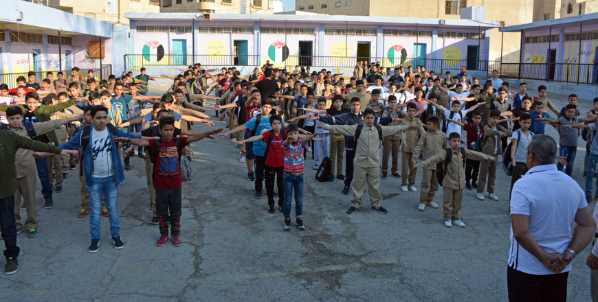 Students are set to resume classes today following a deal between the government and teachers (Photo by Amjad Ghsoun)