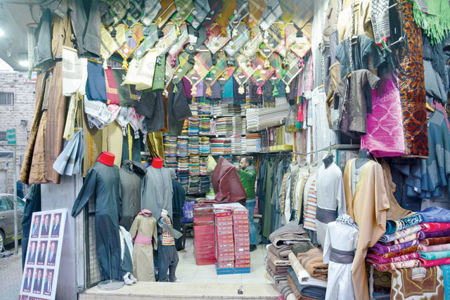 The Textile and Readymade Clothes Syndicate has called on the government to reduce the sales tax to save the struggling sector (Photo by Amjad Ghsoun)