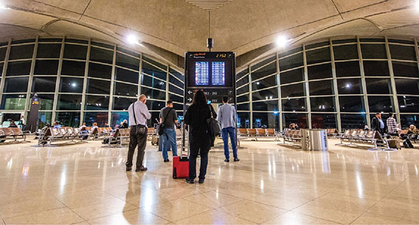 A recent photo shows passengers at the Queen Alia International Airport (Photo courtesy of QAIA)