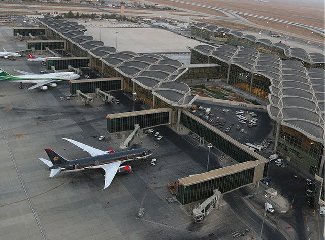 Queen Alia International Airport welcomed 3,619,894 passengers during the first 10 months of 2021, registering a 100.1 per cent increase and 52.6 per cent decline against 2020 and 2019 figures, respectively, according to Airport International Group (Photo courtesy of AIG)