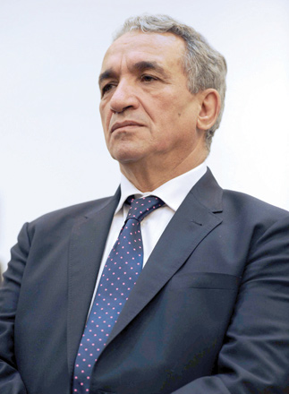 In this file photo taken on November 4, 2012, then Algerian minister of telecommunications Moussa Benhamadi, during a press conference in the capital Algiers (AFP photo)