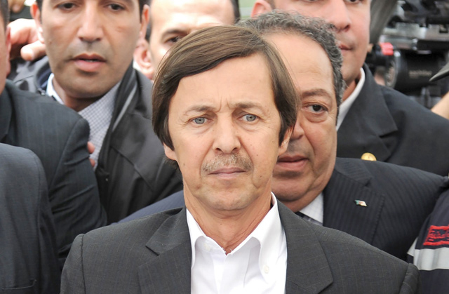 In this file photo taken on May 19, 2012, Said Bouteflika, brother of the then Algerian president, attends the funeral of late singer Warda Al Jazairia, in the capital Algiers (AFP photo)