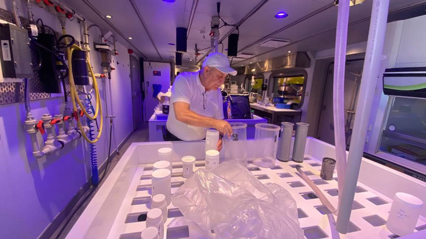 OceanXplorer is an exploration, research and media production vessel owned by OceanX, an international organisation specialised in the scientific exploration of oceans and marine life (Petra photo)