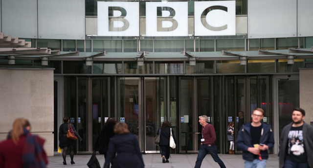 In this file photo taken on October 30, 2017 a general view of the headquarters of the British Broadcasting Corporation (BBC) in London (AFP photo)