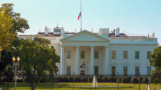 A view of White House in Washington, DC 