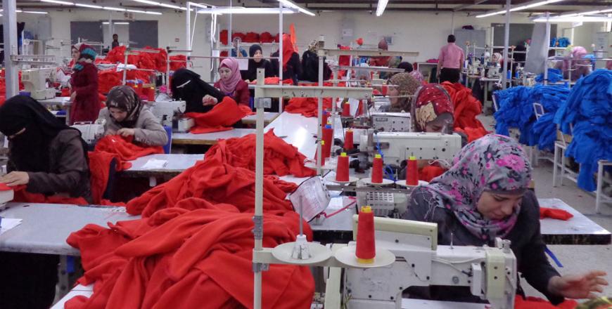 For Jordanian industries to be able to benefit from the simplified rules of origin by the EU, each factory needs to hire Syrians to constitute 15 per cent of its employees (File photo)