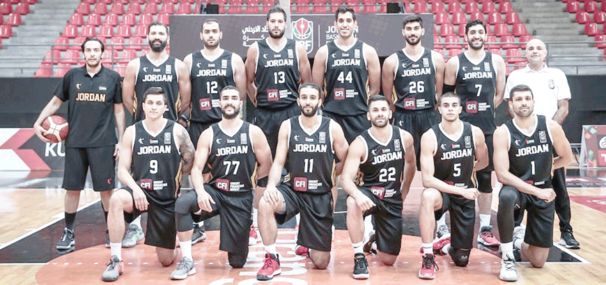The Jordanian basketball team (FIBA photo)