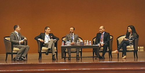 Panelists discuss recruitment trends in Jordan on Tuesday  (Photo courtesy of bayt.com)