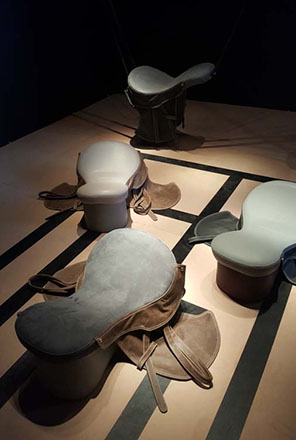 Installations on display at the Dubai Design Week that closed on Saturday at the Dubai Design District (Photo by Ica Wahbeh)