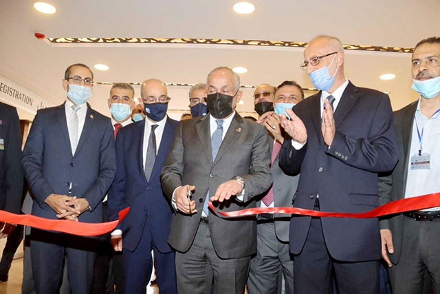 Deputising for His Majesty King Abdullah, Minister of Culture Ali Al Ayed inaugurates the Amman International Book Fair 2021 on Thursday (Petra photo)