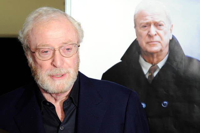 British actor Michael Caine poses prior to the premiere of British director Daniel Barber’s latest film, ‘Harry Brown’ on January 4, 2011 in Paris (AFP photo)