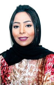 Commissioned artist and writer Ebtisam Abdulaziz (Photo courtesy of Abu Dhabi Art )