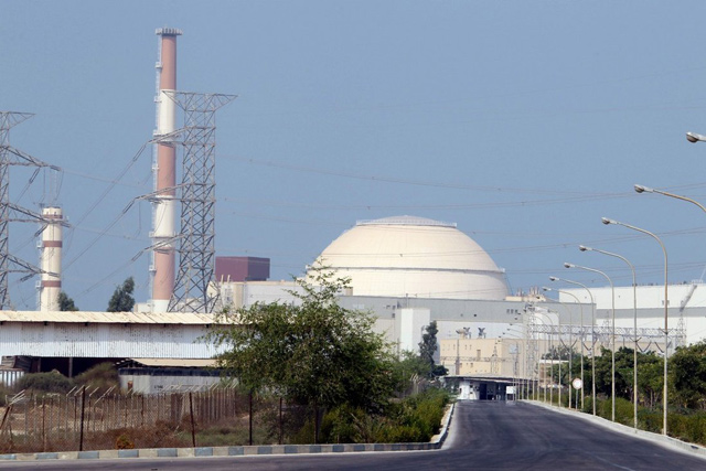 This undated photo shows Bushehr nuclear power plant in southern Iran (AFP file photo)