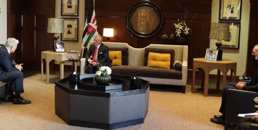 His Majesty King Abdullah on Thursday meets with Israeli Foreign Minister Yair Lapid