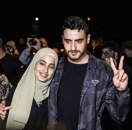 Palestinian twin activists Mohammed and Muna Elkurd are on the list of Time magazine’s 100 Most Influential People of 2021, which was released on Wednesday (Photo courtesy of Mohammed Elkurd's Instagram page)