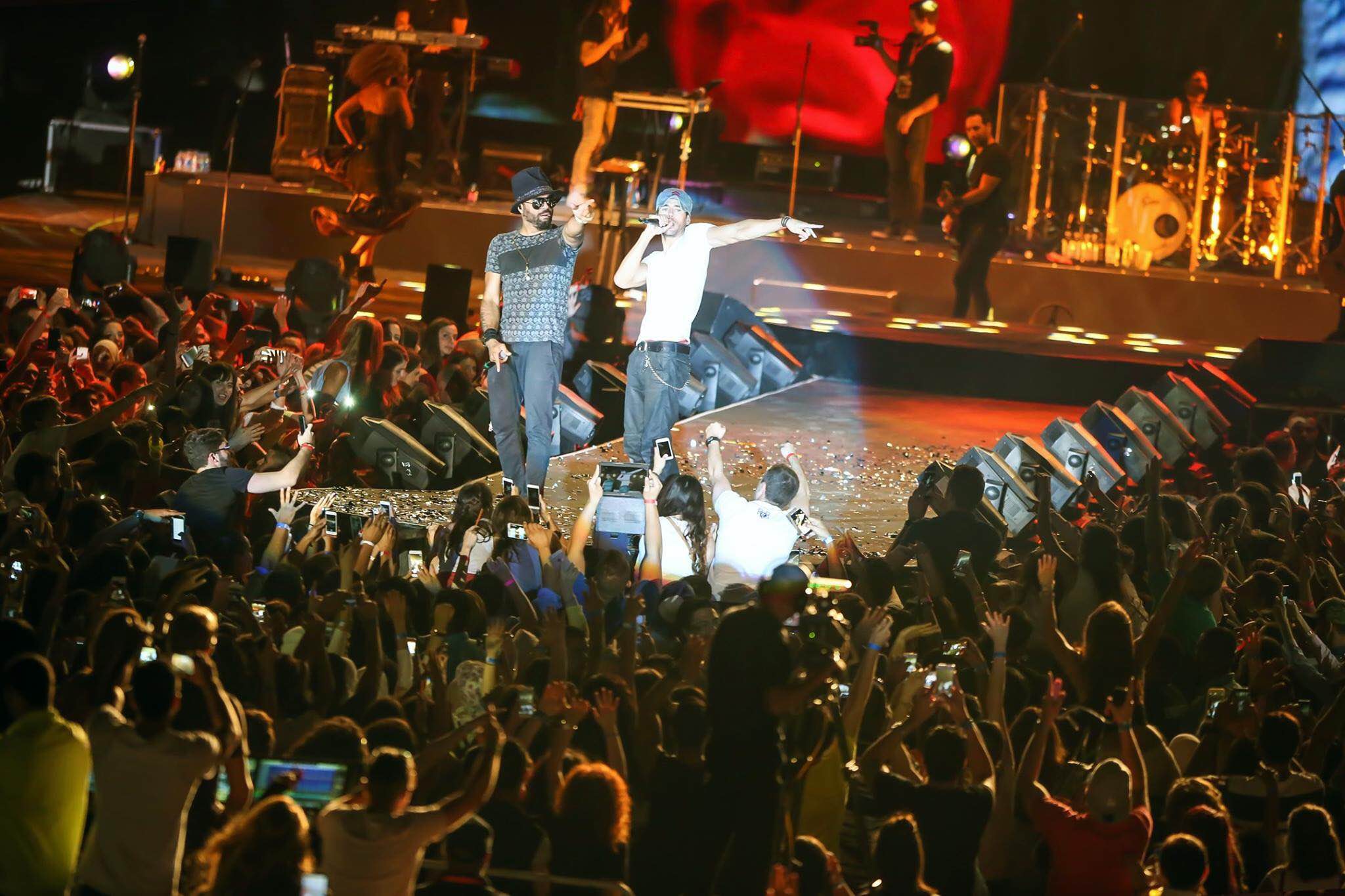 Spanish singer Enrique Iglesias performs during a concert in Amman on Thursday (Photo courtesy of Play 99.6) 
