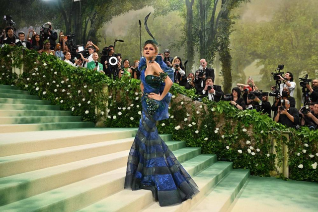 US actress Zendaya arrives for the 2024 Met Gala at the Metropolitan Museum of Art on Monday, in New York (AFP photo)